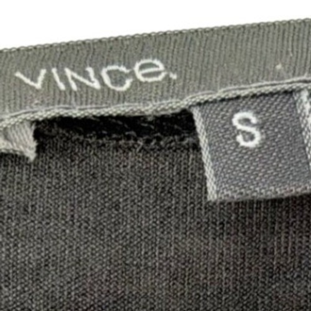 Vince Black Draped Twist Front Sleeveless Modal Wool Blend Top Small Made in USA - Picture 5 of 6